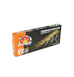 Cadena de transmisión MOTO-MASTER V2 420 oro - 130 eslabones