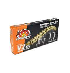 Cadena de transmisión MOTO-MASTER V2 520 oro - 120 eslabones