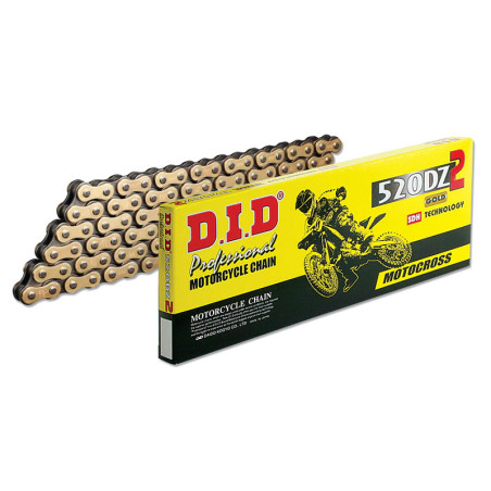 Chaîne de transmission D.I.D DZ2 520 noir/or - 120 maillons