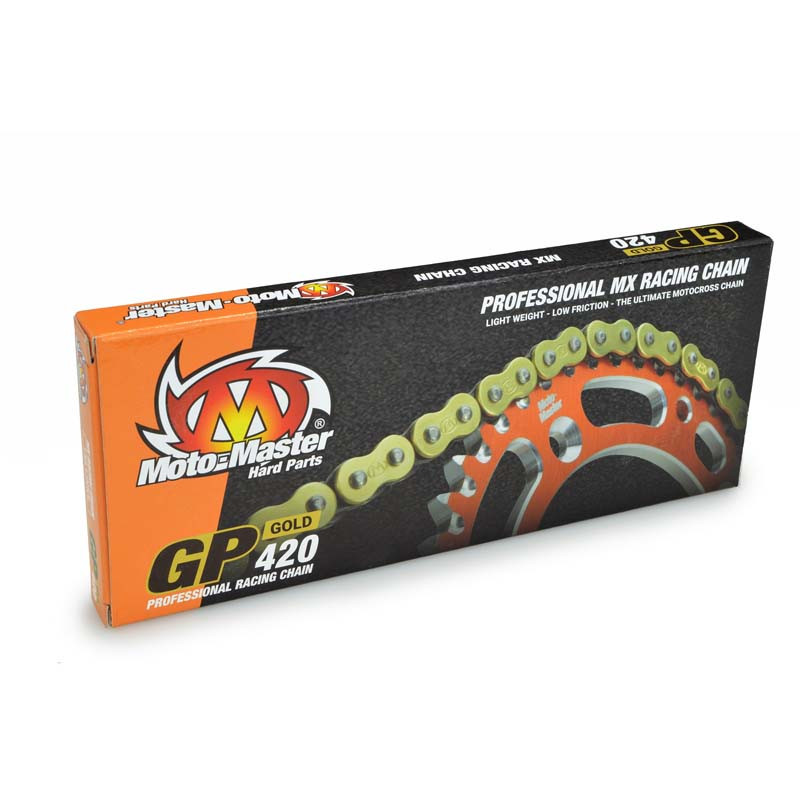 Chaîne de transmission MOTO-MASTER GP 420 or - 134 maillons Chaîne de transmission MOTO-MASTER GP 420 or - 134 maillons