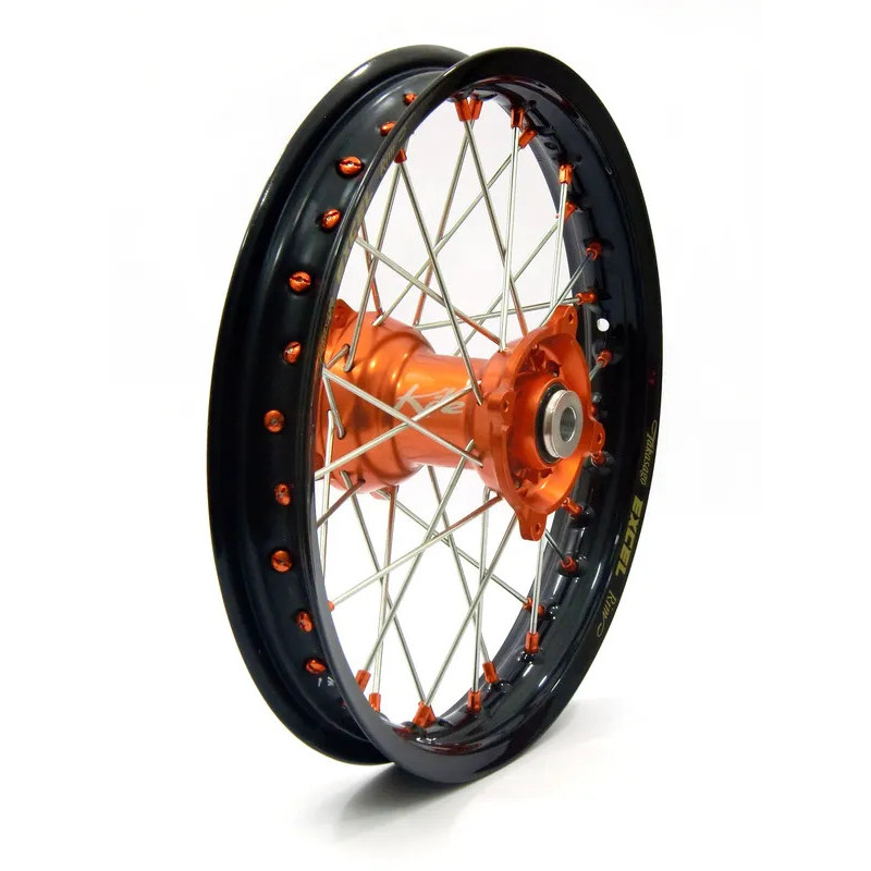 Roue Elite MX-EN avec rayons argentés KITE pour GAS GAS, HUSQVARNA, KTM MC 125, MC 250 de 2013 à 2023 Roue Elite MX-EN avec rayons argentés KITE pour GAS GAS, HUSQVARNA, KTM MC 125, MC 250 de 2013 à 2023