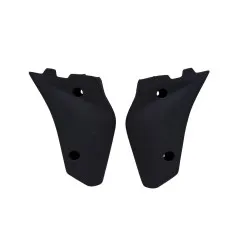 Aletas de radiador RACETECH inferiores - negro para HUSQVARNA CR 125, CR 250, WR 125, WR 250, WR 300 de 2005 a 2013