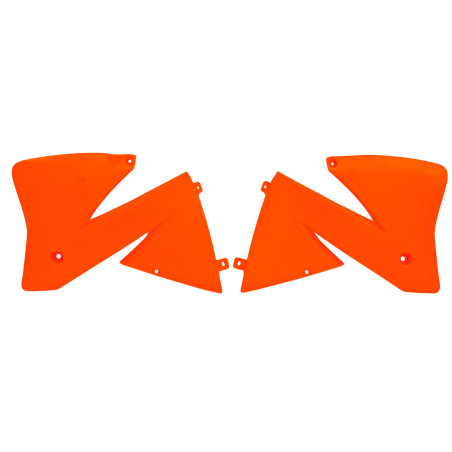 Aletas de radiador RACETECH - naranja KTM para KTM EXC 125, EXC 250, EXC 400, EXC 520, SX 400, SX 520 de 2000 a 2002