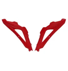 Ouïes de radiateur RACETECH supérieures - rouge pour HUSQVARNA CR, TC, TE, WR 125, 250, 300, 310, 450, 510 de 2005 à 2013