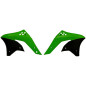 RACETECH Radiator Shrouds - Green Kawasaki/black for KAWASAKI KXF 250 2006-2008 RACETECH Radiator Shrouds - Green Kawasaki/black for KAWASAKI KXF 250 2006-2008