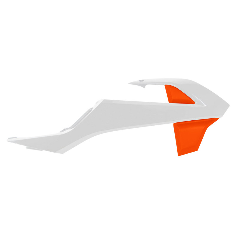 RACETECH Radiator Shrouds - White/orange KTM for KTM SX 65 2016-2023