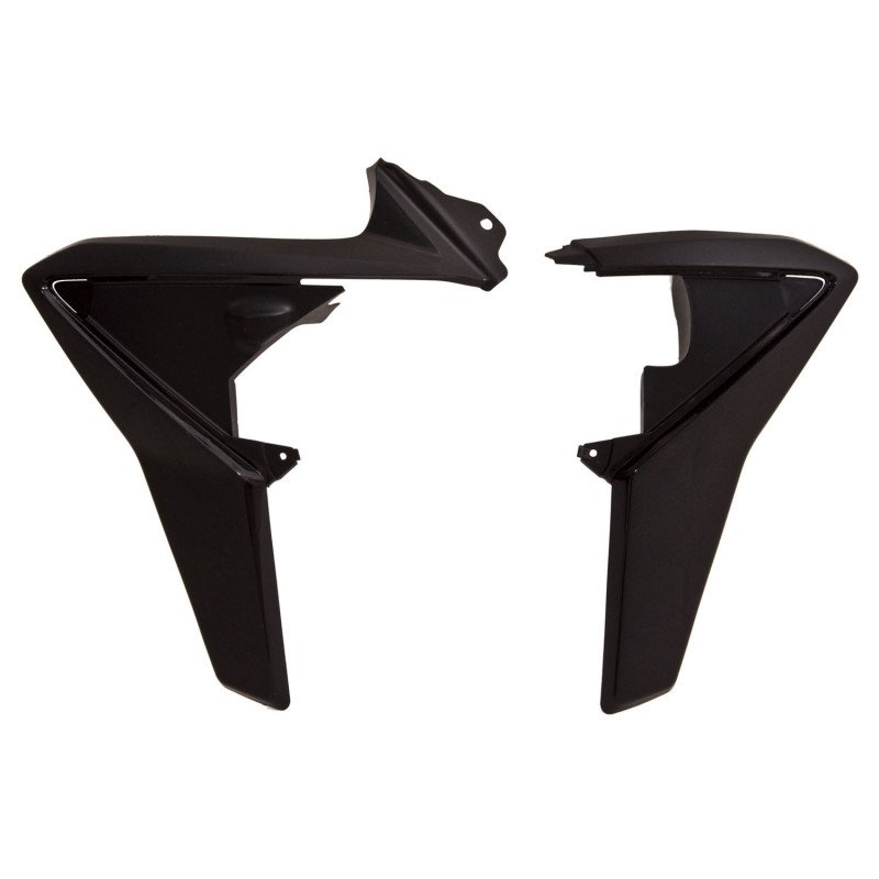 RACETECH Upper Radiator Shrouds - Black for HUSQVARNA TC 449, TC 511, TE 449, TE 511 2011-2013