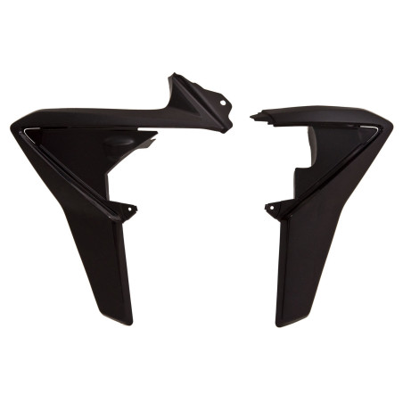 Aletas de radiador RACETECH superiores - negro para HUSQVARNA TC 449, TC 511, TE 449, TE 511 de 2011 a 2013