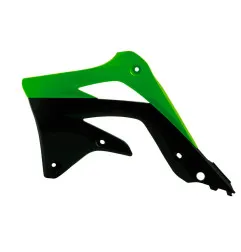 RACETECH Radiator Shrouds - Green/black for KAWASAKI KXF 450 2012-2015