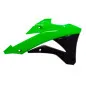 RACETECH Radiator Shrouds - Green Kawasaki/black for KAWASAKI KX 85 2014-2022 RACETECH Radiator Shrouds - Green Kawasaki/black for KAWASAKI KX 85 2014-2022