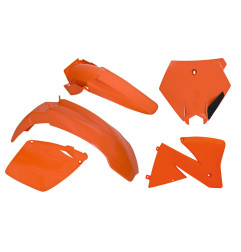 RACETECH Plastikkit 5-teilig - Orange KTM für KTM EXC, EXCF, SX 2000-2002