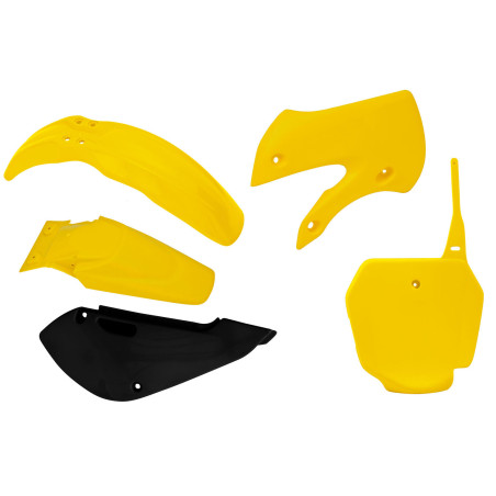 Kit de plásticos RACETECH 5 piezas - colores de origen ref. R-KITRM0-OEM-599 para SUZUKI RM 85 de 2000 a 2022