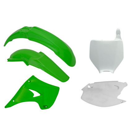 Kit de plásticos RACETECH 5 piezas para KAWASAKI KX 125, KX 250 de 2003 a 2008