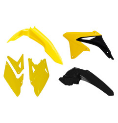 RACETECH Plastikkit 4-teilig - originalfarben Ref. R-KITRMX-OEM-491 für SUZUKI RMX 450 2010-2018