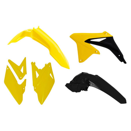 RACETECH Plastic Kit (4 pieces) - OEM colours ref. R-KITRMX-OEM-491 for SUZUKI RMX 450 2010-2018