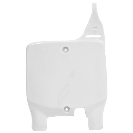 RACETECH Front Number Plate - White for SUZUKI RM 125, RM 250 1999-2000