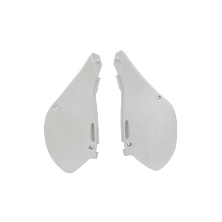 Plaques latérales RACETECH - blanc pour KAWASAKI KX 125, KX 250 de 1999 à 2002