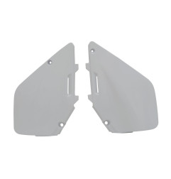 Laterales portanúmeros RACETECH - blanco para SUZUKI RM 125, RM 250 de 1996 a 2000
