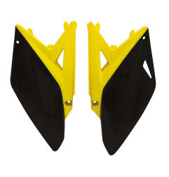 RACETECH Side Panels - Black/yellow for SUZUKI RMZ 250 2010-2018