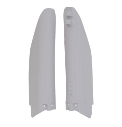 Protège-fourches RACETECH - blanc pour SUZUKI RM 125, RM 250 de 1999 à 2003