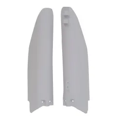 RACETECH Fork Guards - White for SUZUKI RM 125, RM 250 1999-2003
