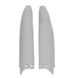 RACETECH Fork Guards - White for SUZUKI RM 125, RM 250, RMZ 450 2004-2006