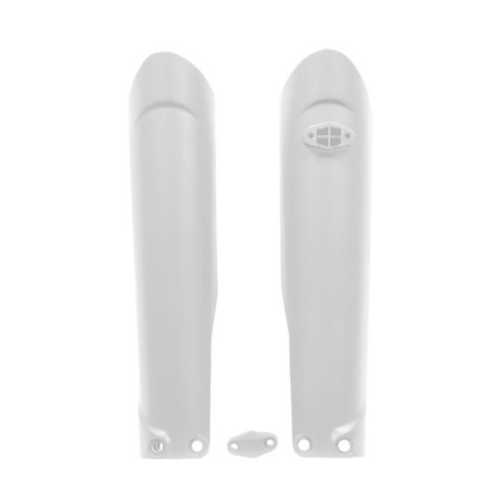 Protège-fourches RACETECH - blanc pour KTM EXC, EXCF, SX, SXF 125, 150, 250, 300, 350, 450, 500 de 2015 à 2023