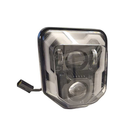 Careta portafaros LED completa RACETECH homologada para HUSQVARNA FE 250, FE 350, FE 450, FE 501, TE 250, TE 300 de 2024 a 2026