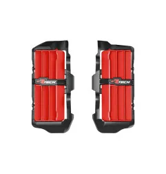 RACETECH Oversize Reinforced Radiator Louvers - Black/red for BETA RR 125, 200, 250, 300, 350, 390, 430, 480 2025-2026