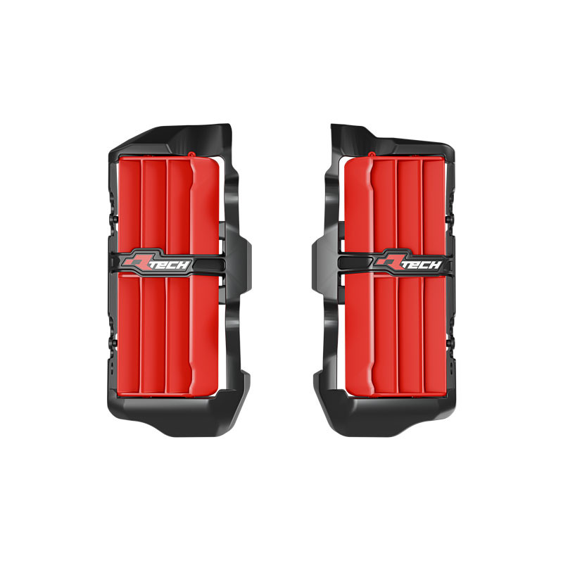 RACETECH Kühlergitter (Oversize) (verstärkt) - schwarz/rot für BETA RR 125, 200, 250, 300, 350, 390, 430, 480 2025-2026