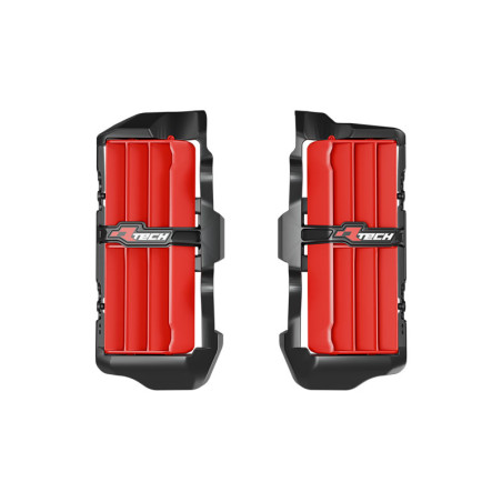 Rejillas de radiador RACETECH oversize reforzadas - negro/rojo para BETA de 2025 a 2026