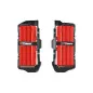RACETECH Oversize Reinforced Radiator Louvers - Black/red for BETA RR 125, 200, 250, 300, 350, 390, 430, 480 2025-2026