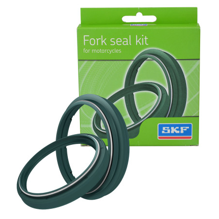 SKF KYB 43 mm Fork Oil and Dust Seal Kit (green) for KAWASAKI, BETA, SUZUKI and HONDA 1991-2026
