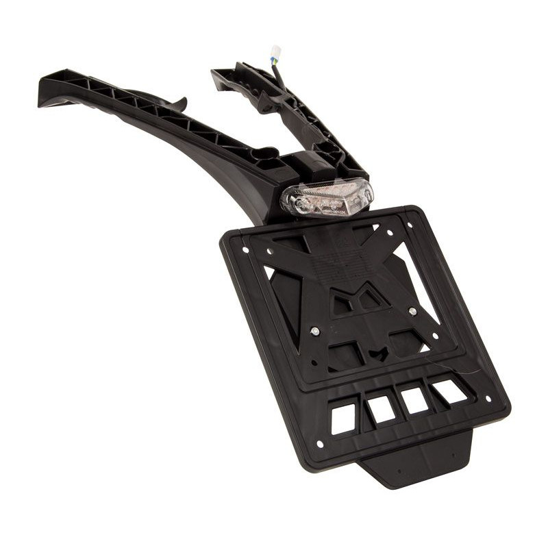 Support de plaque d'immatriculation avec feu arrière LED RACETECH Integra Racing - noir pour BETA de 2020 à 2024