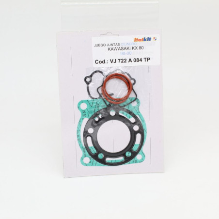 Pochette de joints haut moteur ITALKIT pour KAWASAKI KX 80 de 1998 à 2000