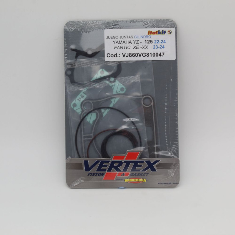 Kit de juntas de parte alta ITALKIT para FANTIC XE 125, XX 125 y YAMAHA YZ 125 de 2022 a 2026 Kit de juntas de parte alta ITALKIT para FANTIC XE 125, XX 125 y YAMAHA YZ 125 de 2022 a 2026