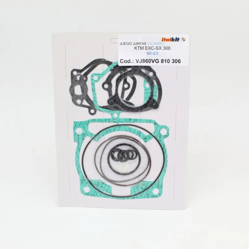 ITALKIT Top End Gasket Kit for KTM EXC 300, SX 300 1990-2003 ITALKIT Top End Gasket Kit for KTM EXC 300, SX 300 1990-2003