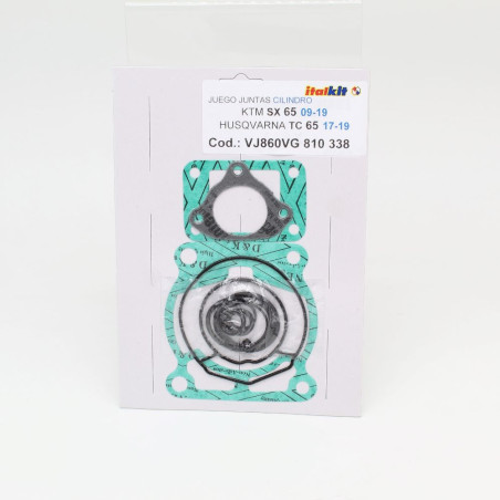 Pochette de joints haut moteur ITALKIT pour KTM SX 65, HUSQVARNA TC 65 et GAS GAS MC 65 de 2009 à 2024