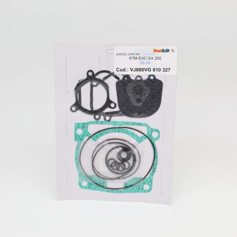 Kit de juntas de parte alta ITALKIT para KTM EXC 250, SX 250 de 1990 a 1999
