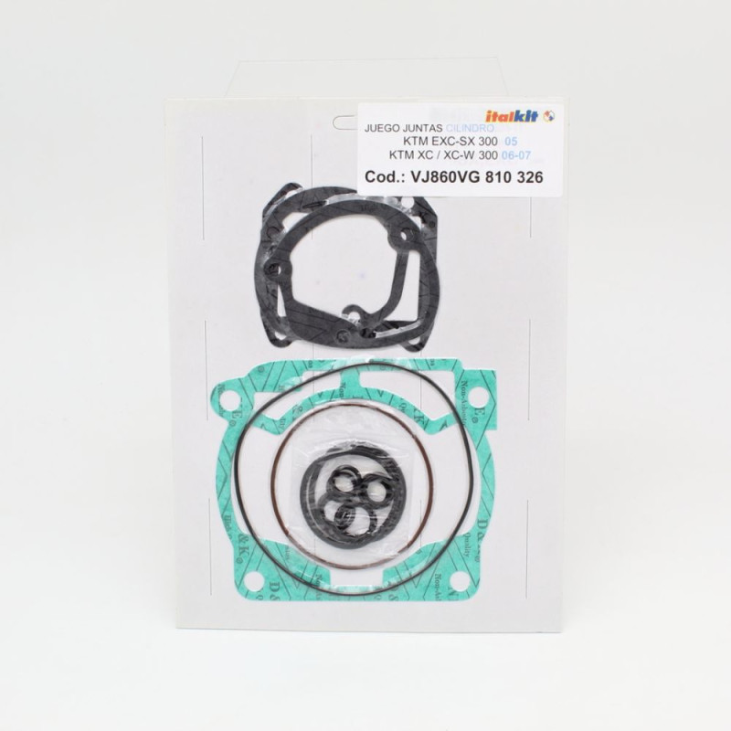 Kit de juntas de parte alta ITALKIT para KTM EXC 300, SX 300, XCW 300 de 2005 a 2007 Kit de juntas de parte alta ITALKIT para KTM EXC 300, SX 300, XCW 300 de 2005 a 2007