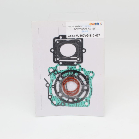 Pochette de joints haut moteur ITALKIT pour KAWASAKI KX 125 de 1998 à 2000