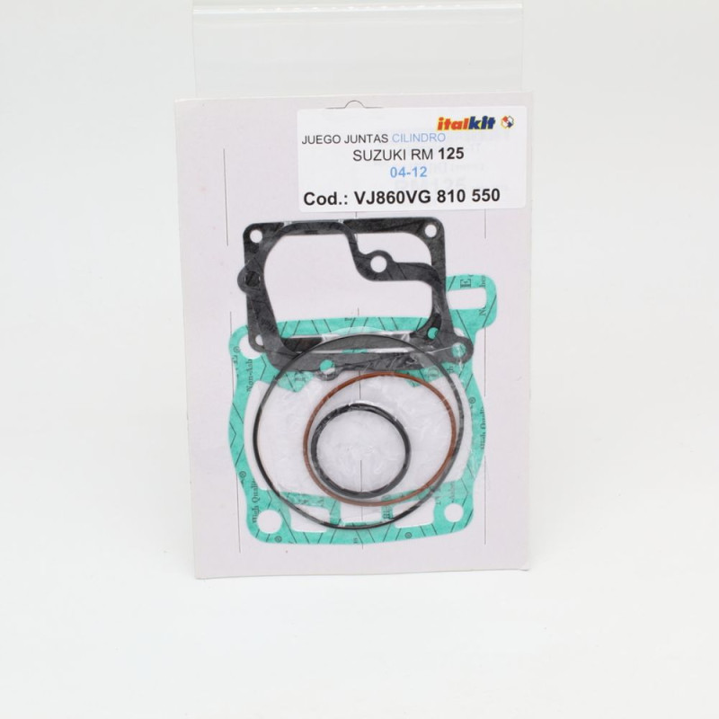 Kit de juntas de parte alta ITALKIT para SUZUKI RM 125 de 2004 a 2012 Kit de juntas de parte alta ITALKIT para SUZUKI RM 125 de 2004 a 2012