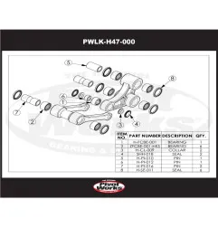 PIVOT WORKS Linkage Bearing Kit for HONDA CR 250 1997