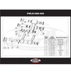 PIVOT WORKS Linkage Bearing Kit for HONDA CRF 250 2007-2016