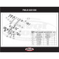 Kit de rodamientos de bieletas PIVOT WORKS para SUZUKI RM 125, RM 250 de 1996 a 1997 Kit de rodamientos de bieletas PIVOT WORKS para SUZUKI RM 125, RM 250 de 1996 a 1997