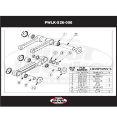 PIVOT WORKS Linkage Bearing Kit for SUZUKI RM 125 1991