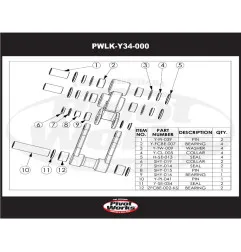 PIVOT WORKS Linkage Bearing Kit for YAMAHA YZF 250 2008