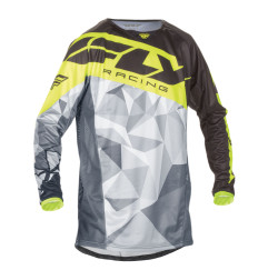 FLY RACING Kinetic Jersey - Schwarz/Neongelb Crux