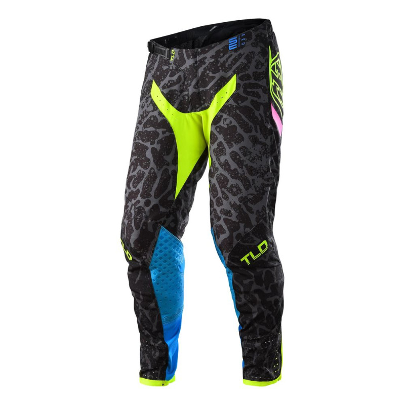 TROY LEE DESIGNS GP Pants - Fractura black/fluo yellow