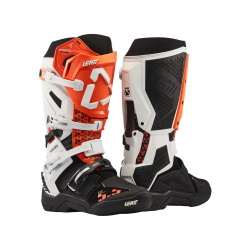 Botas LEATT Moto 5.5 FlexLock Evo - blanco/naranja